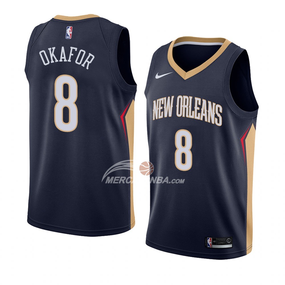 Maglia New Orleans Pelicans Jahlil Okafor Icon 2018 Blu